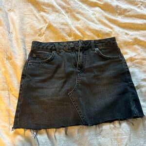 Black Jeans Mini Skirt